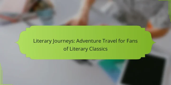 Literary Journeys: Adventure Travel for Fans of Literary Classics