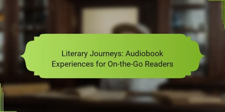 Literary Journeys: Audiobook Experiences for On-the-Go Readers
