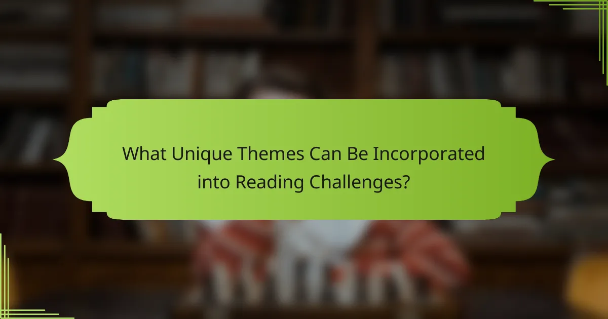 What Unique Themes Can Be Incorporated into Reading Challenges?
